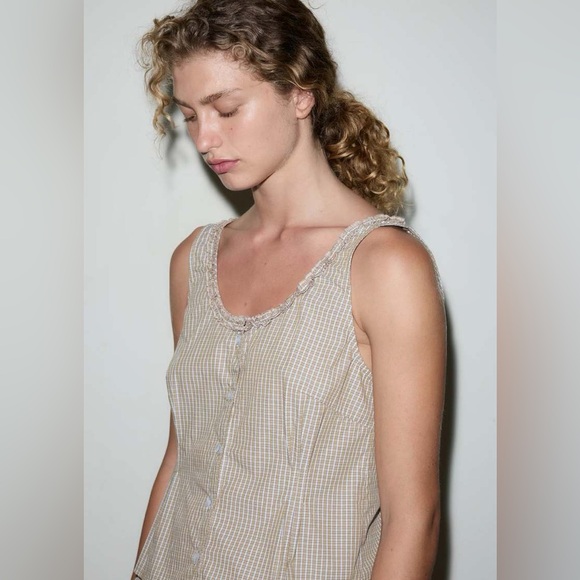 Deiji Studios PJ Short Set - Desert Check - Picture 5 of 8